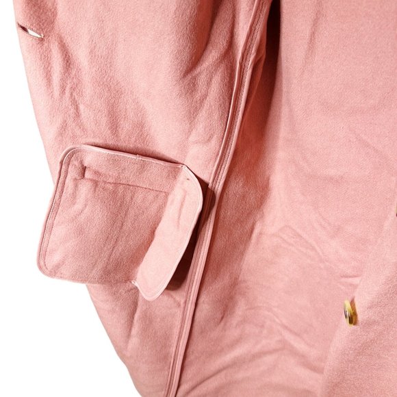 Lauren by Ralph Lauren Women's Small Wool Blend Long 2 Button Rose Pink Jacket - Picture 11 of 13